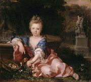 Portrait of Mariana Victoria of Spain fiancee of Louis XV Alexis Simon Belle